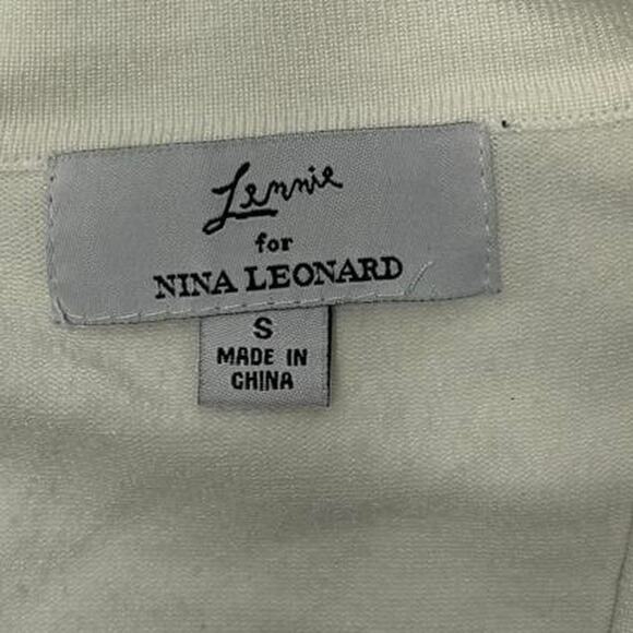Lemmie For Nina Leonard Size Small white Mini Cardigan - Picture 3 of 4